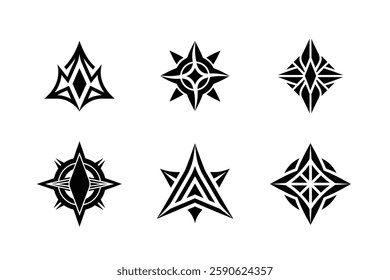 Black and White Geometric Logo Pack.