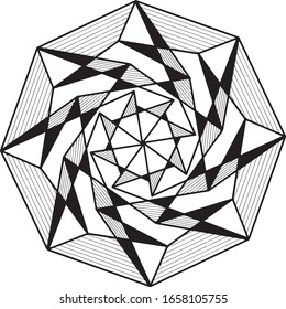 Schwarz-Weiß-Geometrie