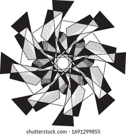 Schwarz-Weiß-Geometrie