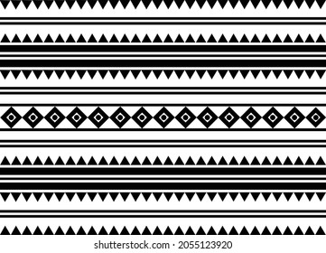 Black and white geometric on striped lines vector background.Illustration design for fabric and textile.