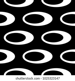 Black and white geometric ornament. Seamless pattern for web, textile and wallpapers