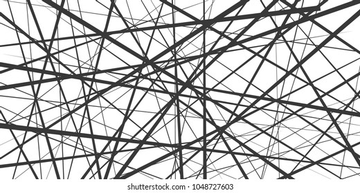 Black and white geometric pattern. Abstract background. Vector stripe, lines. Horizontal speed line pattern.