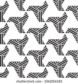 black and white geometric pattern abstract vector background. Modern stylish texture.
