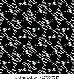 black and white geometric pattern abstract vector background. Modern stylish texture.