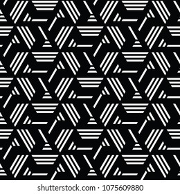 black and white geometric pattern abstract vector background. Modern stylish texture.