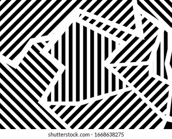 Patrón geométrico en blanco y negro. Textura de fondo abstracta.
