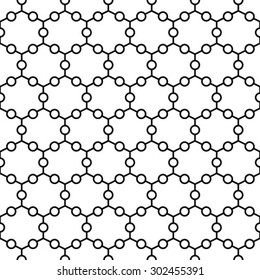 Black and white geometric pattern, abstract background, vector