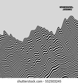 Patrón geométrico blanco y negro. Antecedentes Abstractos y rayados. Ilustración vectorial.