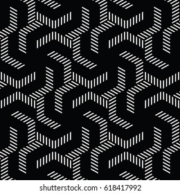 black and white geometric pattern abstract vector background. Modern stylish texture.