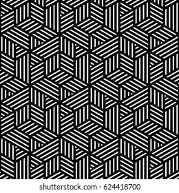 black and white geometric pattern abstract vector background. Modern stylish texture.