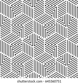 black and white geometric pattern abstract vector background. Modern stylish texture.
