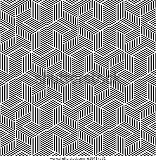 Black White Geometric Pattern Abstract Vector Stock Vector (Royalty ...