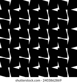 Black and white geometric pattern background. Vector illustration