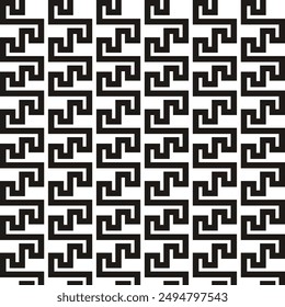 Black and white geometric pattern background vector 