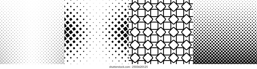 Black and white geometric pattern collection