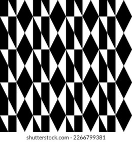 Black and white geometric pattern for design and printing.