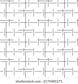 Black and white geometric pattern with dotted intersecting lines