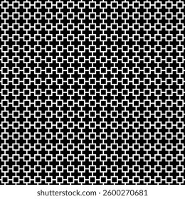 Black and White Geometric Pattern: Elegant Design for Fabric, Wallpaper, and Crafts