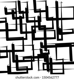 black and white geometric pattern isolaterd wallpaper concept vector background
