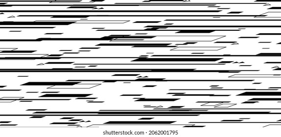 Black and white geometric pattern with lines, stripes, vector background. Modern minimalist texture, abstract design.