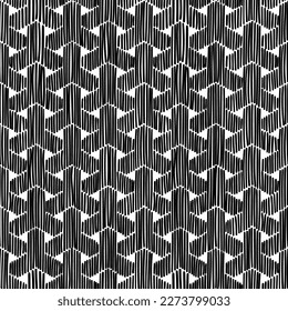 Black and white geometric pattern. Print for textiles, packaging. Vector illustration.