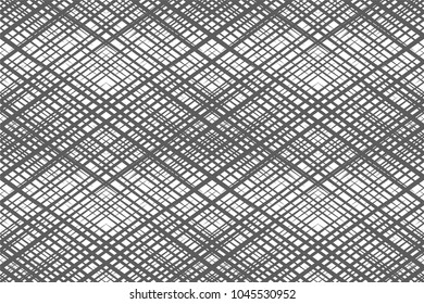 Black and white geometric pattern. Seamless abstract background. Vector stripe, lines. Horizontal speed line pattern.