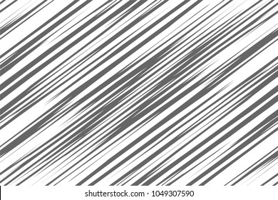 Black and white geometric pattern. Seamless abstract background. Vector stripe, lines. Horizontal speed line pattern.