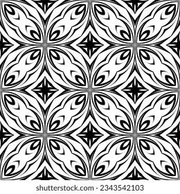 patrón geométrico en blanco y negro sin fisuras de diseño textil y textura. 