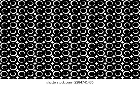 Black and white geometric pattern. Tileable texture background.