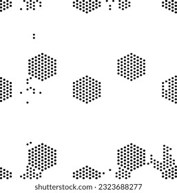 Black and white geometric pattern. Tileable texture background.