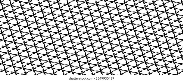 Black and white geometric pattern. Tileable texture background.