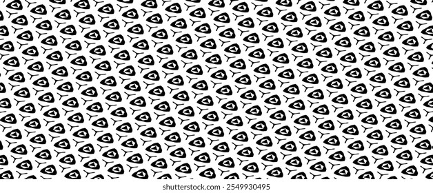 Black and white geometric pattern. Tileable texture background.