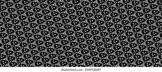 Black and white geometric pattern. Tileable texture background.