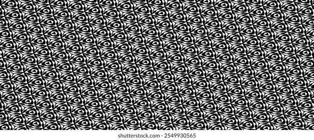 Black and white geometric pattern. Tileable texture background.