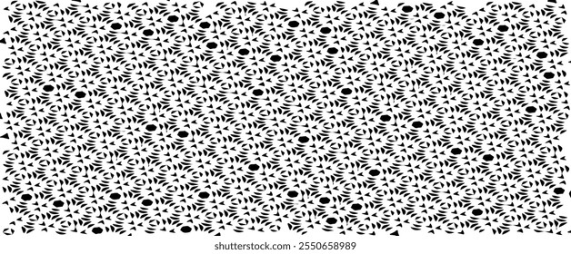 Black and white geometric pattern. Tileable texture background.