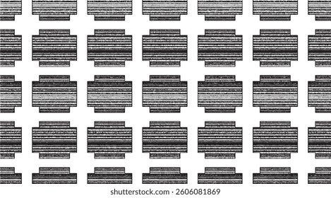Black and white geometric pattern. Tileable texture background.
