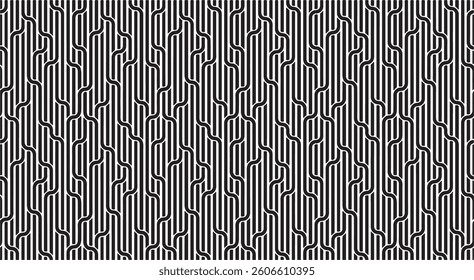 Black and white geometric pattern. Tileable texture background.
