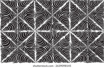 Black and white geometric pattern. Tileable texture background.