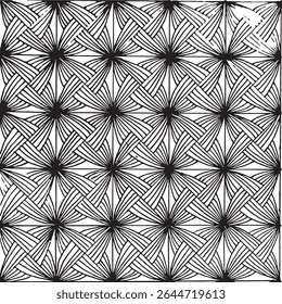 Black and white geometric pattern. Tileable texture background.