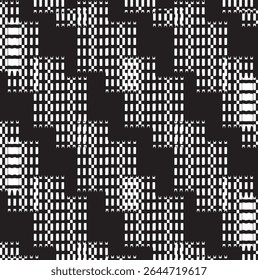 Black and white geometric pattern. Tileable texture background.