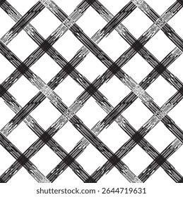 Black and white geometric pattern. Tileable texture background.