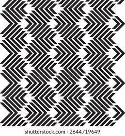Black and white geometric pattern. Tileable texture background.