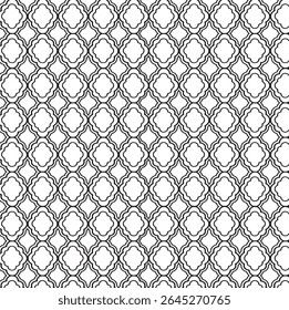 Black and white geometric pattern. Tileable texture background.