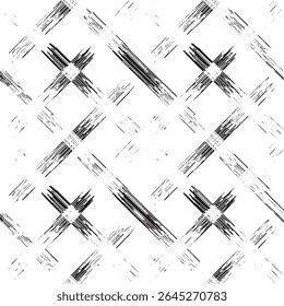 Black and white geometric pattern. Tileable texture background.