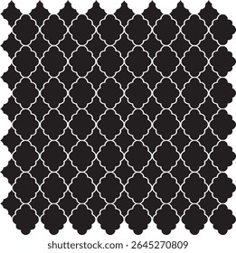 Black and white geometric pattern. Tileable texture background.