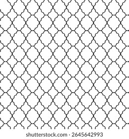 Black and white geometric pattern. Tileable texture background.