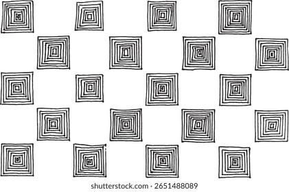 Padrão geométrico preto e branco. Fundo de textura inclinável.