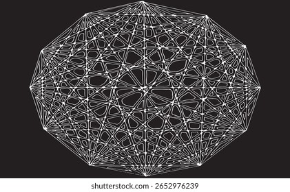 Black and white geometric pattern. Tileable texture background.