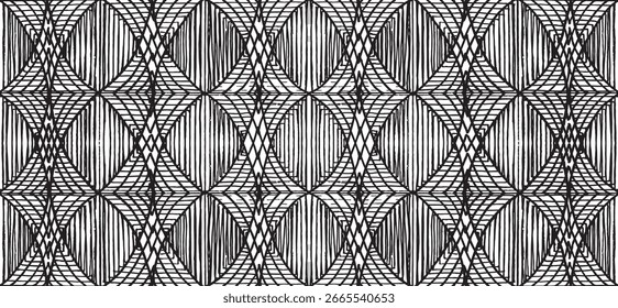 Padrão geométrico preto e branco. Fundo de textura inclinável.