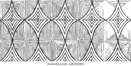 Padrão geométrico preto e branco. Fundo de textura inclinável.